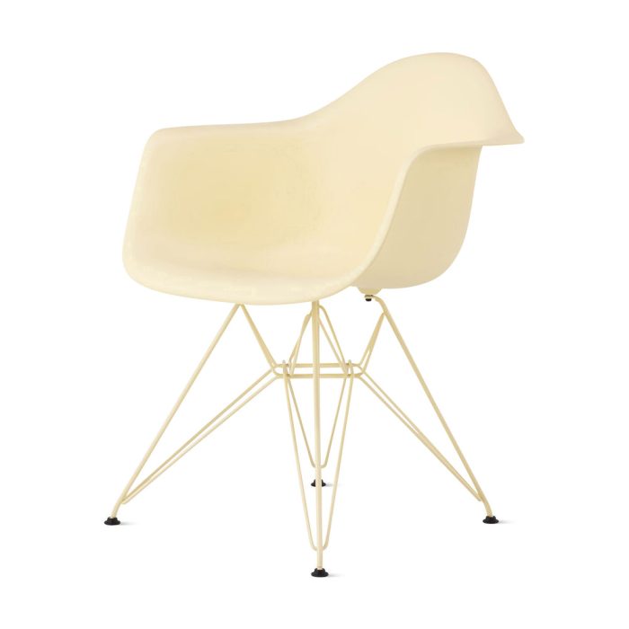 Herman Miller x HAY Eames Molded Recycled Plastic Armchair – Powder Yellow