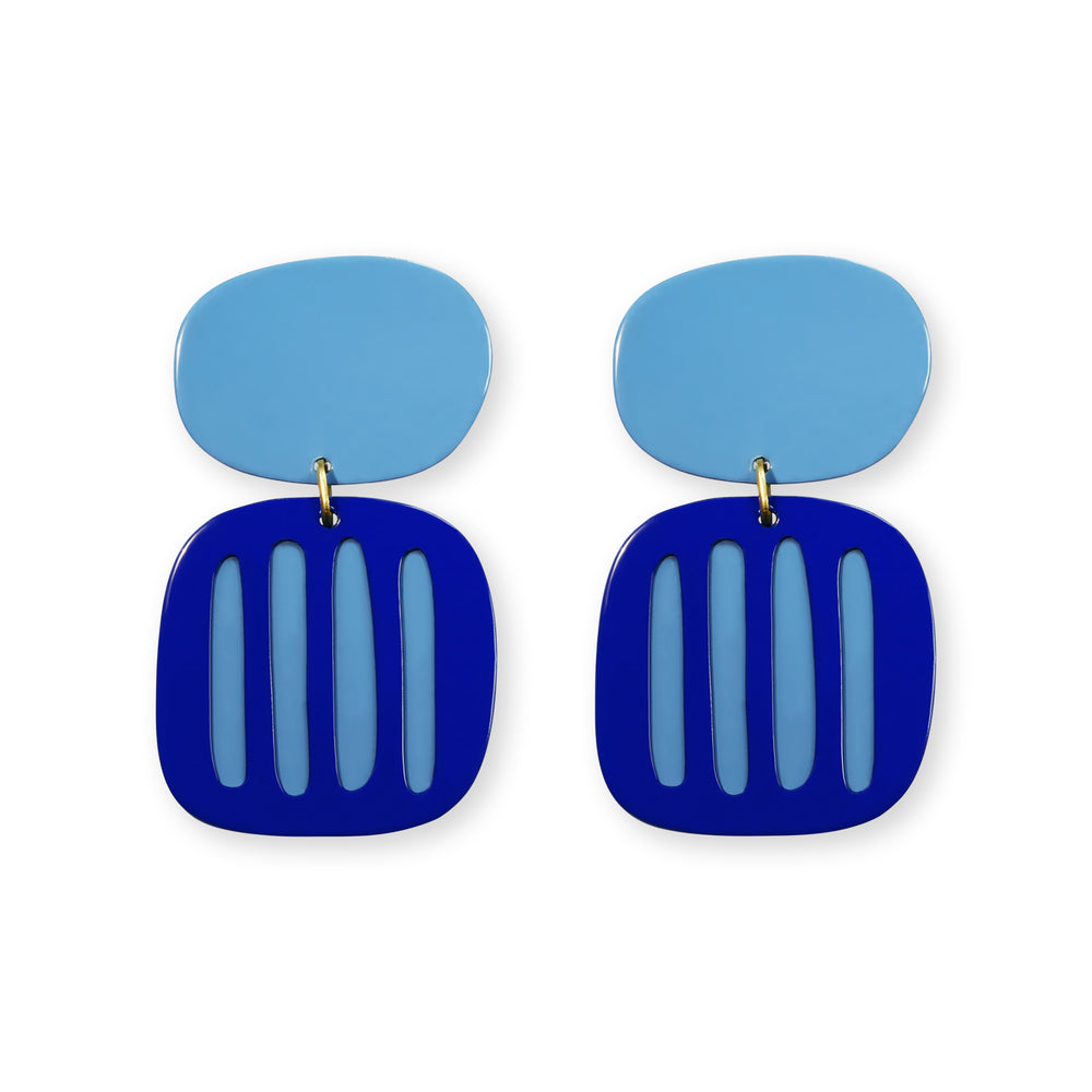 Isuwa Striped Drop Earrings