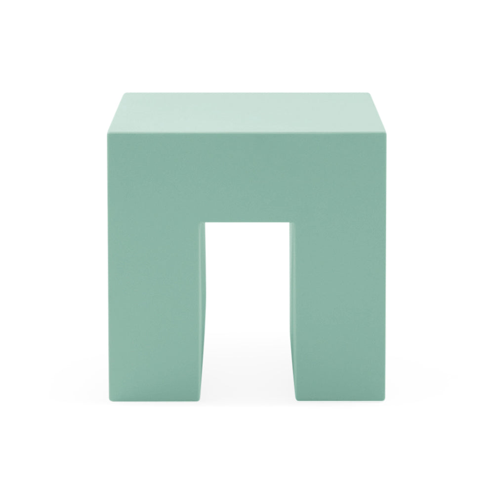 Vignelli Cube Stool from Heller – Celadon