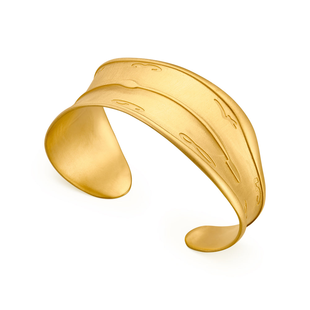 Salvador Dalí Gold-Plated Melting Clock Cuff Bracelet