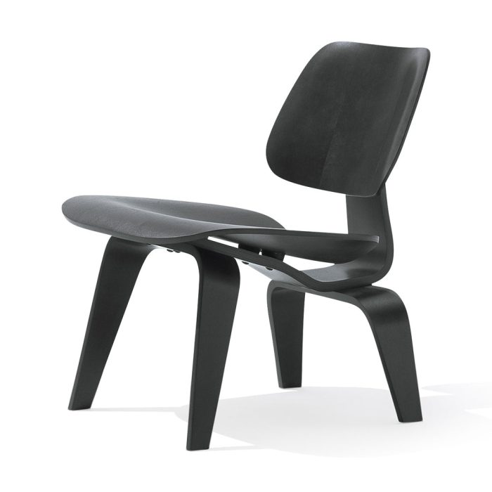 Eames Molded Plywood Lounge Chair (LCW) from Herman Miller – Ebony