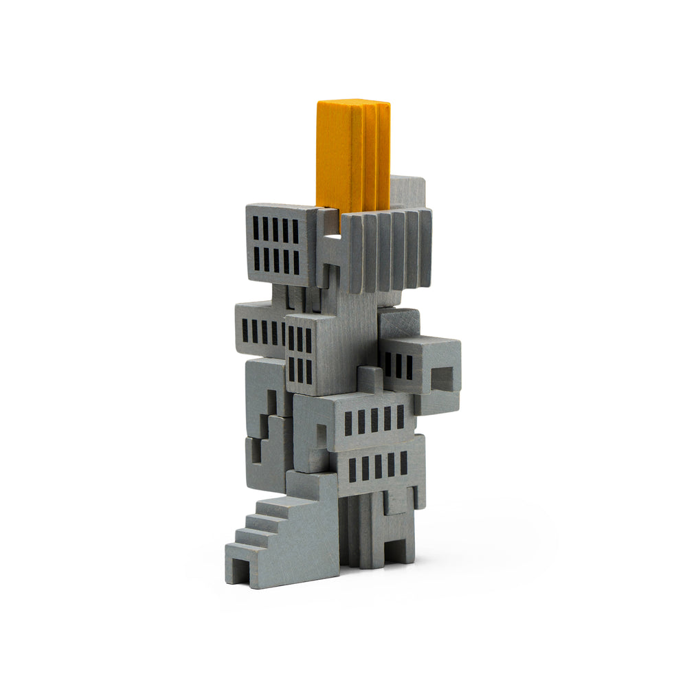 Brutalist Tower Stacking Game