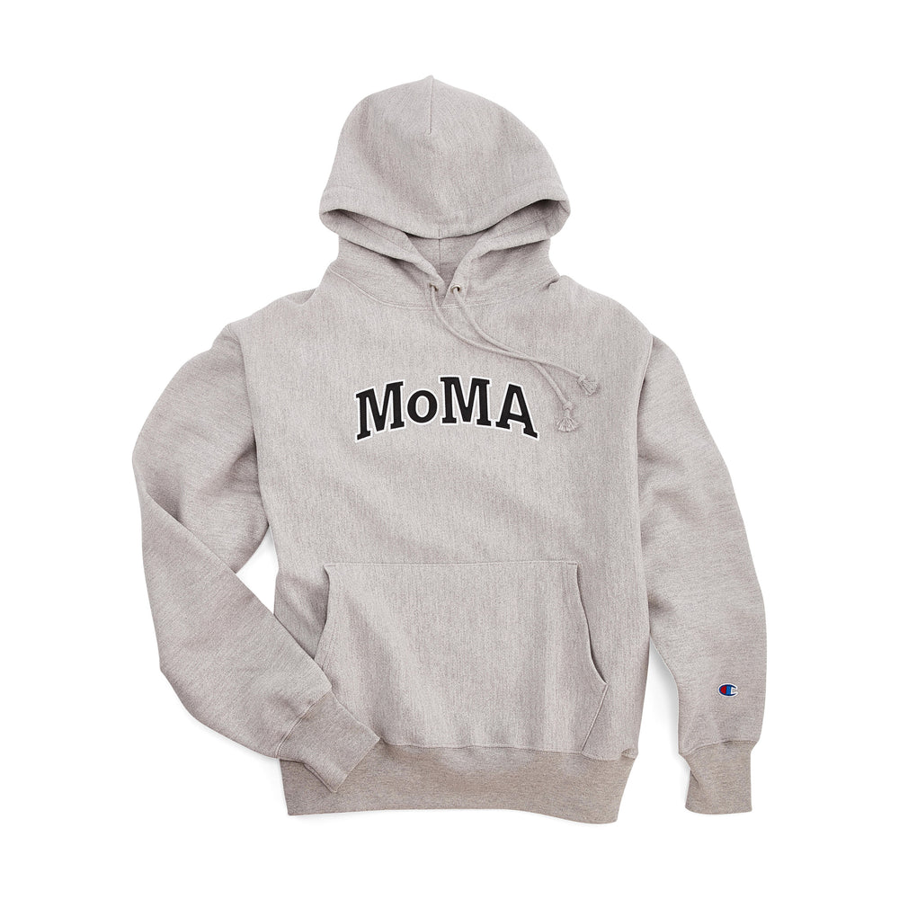 Champion Hoodie – MoMA Edition – Oxford Gray/ Black