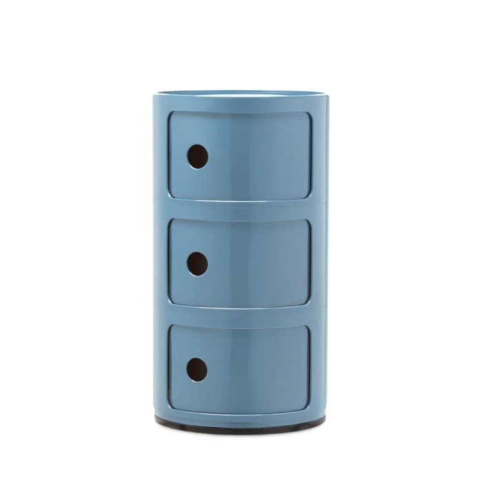 Kartell Componibili 3-Tier Storage – Sky Blue