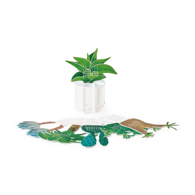 2027 3D Green Calendar