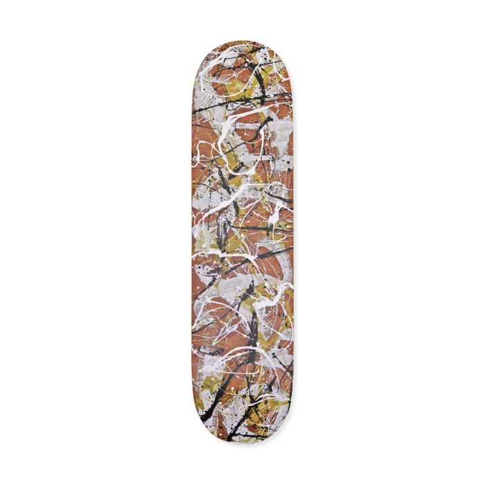 Jackson Pollock Skateboard from The Skateroom – Number 7