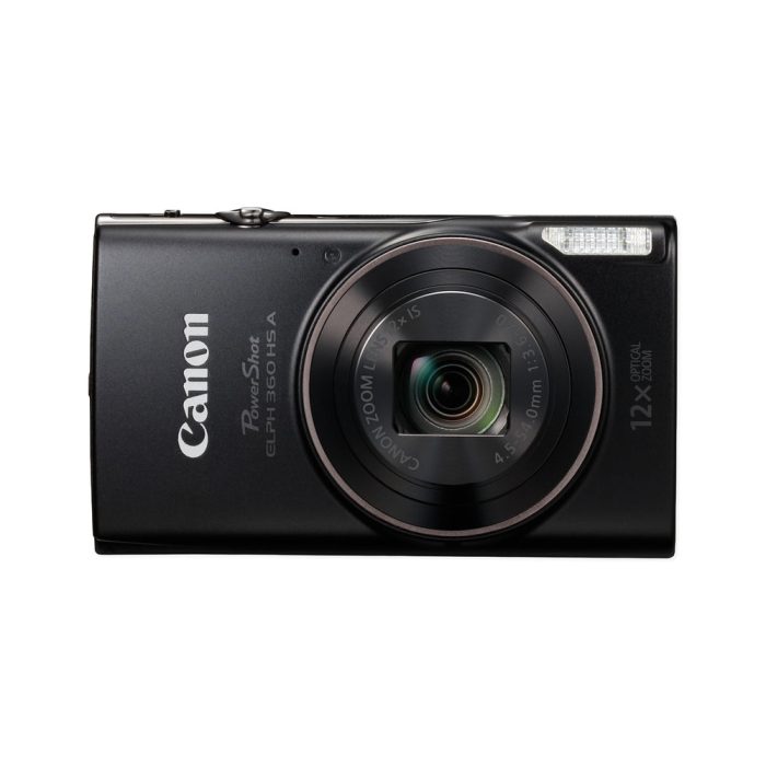 Canon PowerShot ELPH 360 HS A Camera – Black