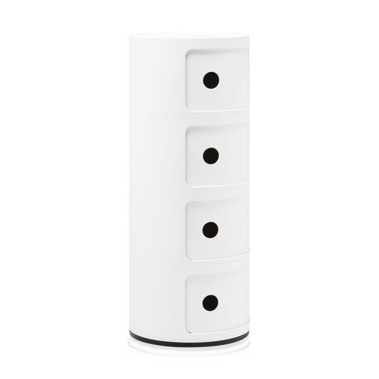 Kartell Componibili 4 Tier Storage – White