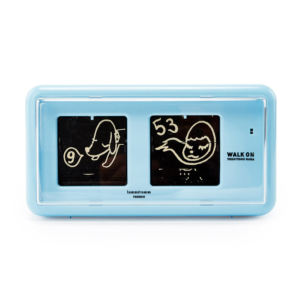 Yoshitomo Nara Walk On Flip Clock – Blue