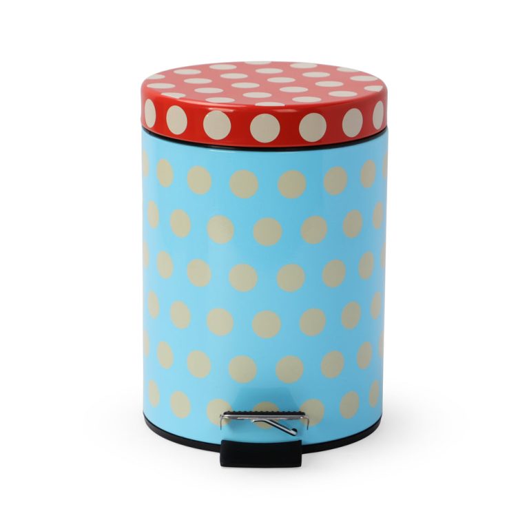 Dusen Dusen Pedal Bathroom Waste Bin – Dots