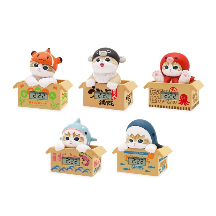 Mofusand Marine Life Meow Desk Clock Blind Box Toy – Sealife