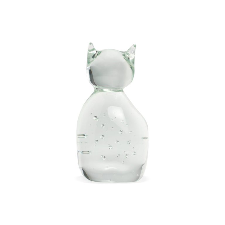 Glass Cat Object – Clear