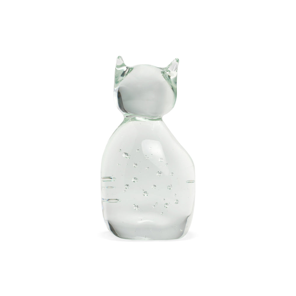 Glass Cat Object – Clear