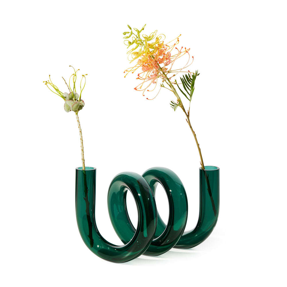 Curly Glass Vase
