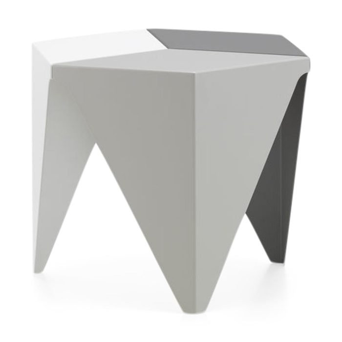 Isamu Noguchi Prismatic Side Table – Light Gray