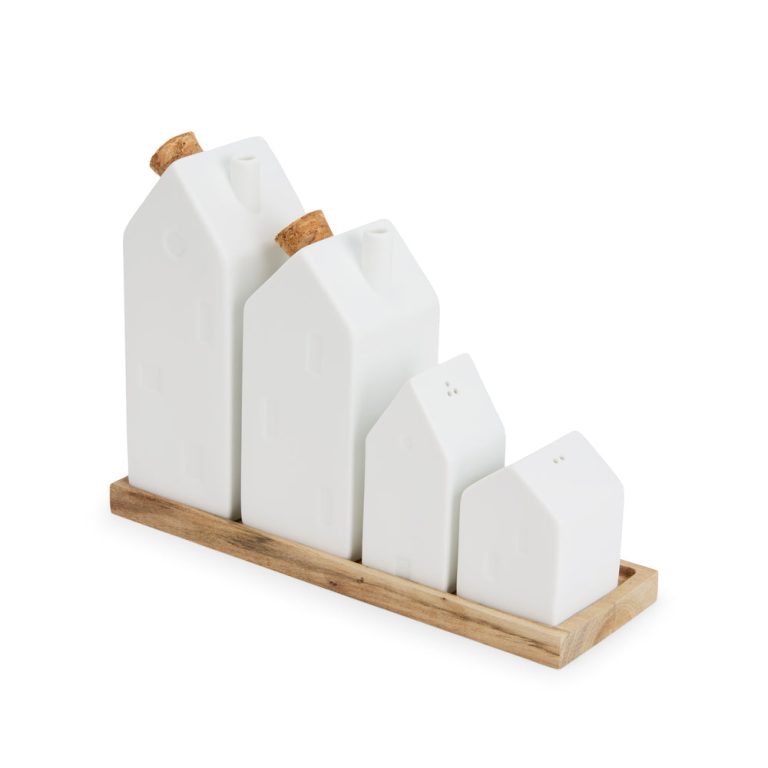 Village House Porcelain Seasoning Vessels – Set of 4