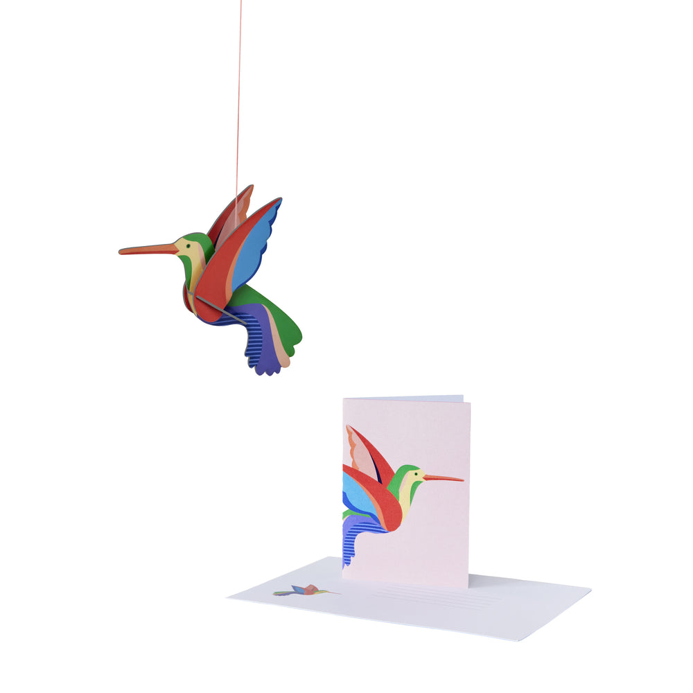 Hummingbird Pop-Out Greeting Card