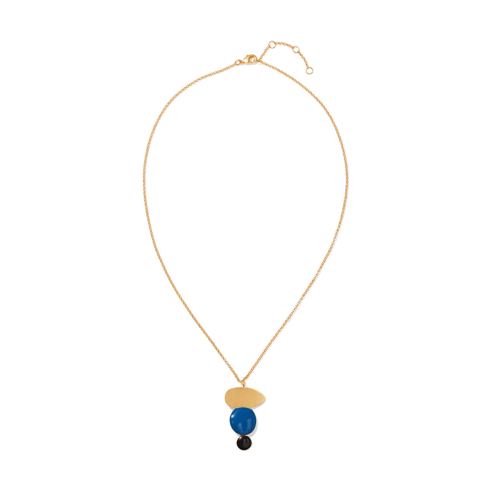 Joan Miró Gold-Plated Linear Dots Necklace