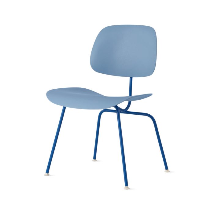 Eames EC-127 Molded Recycled Plastic Dining Chair from Herman Miller – Blue/ Blue