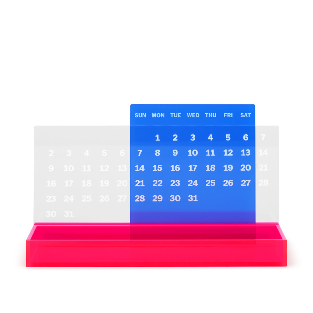 MoMA Colorplay Perpetual Calendar and Organizer – Blue