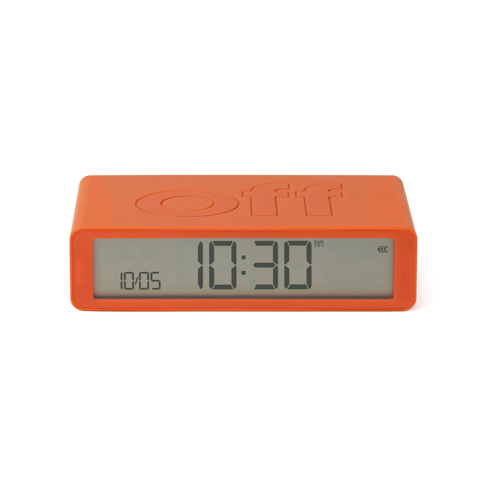 Lexon Flip Rechargeable Alarm Clock – Orange