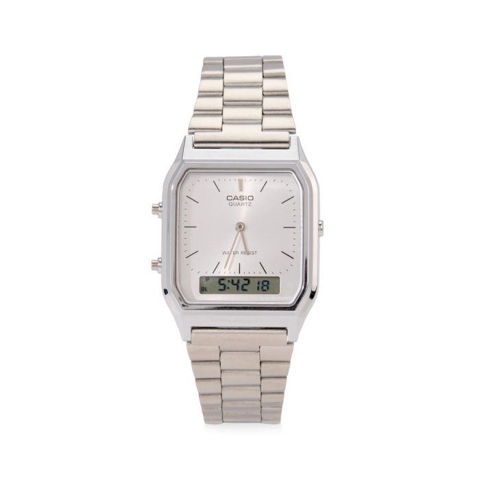 Casio AQ230 Analog Digital Watch – Silver