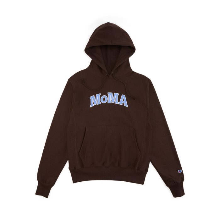 Champion Hoodie – MoMA Edition – Brown/ Blue