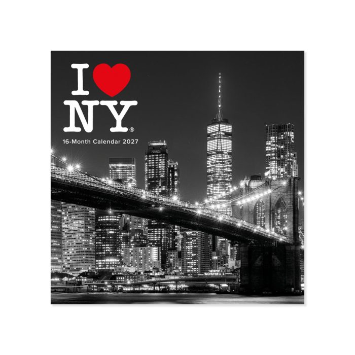 2027 I Love NY Wall Calendar