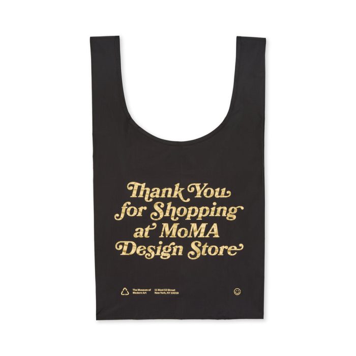 MoMA Baggu Recycled Nylon Standard Tote Bag – Black