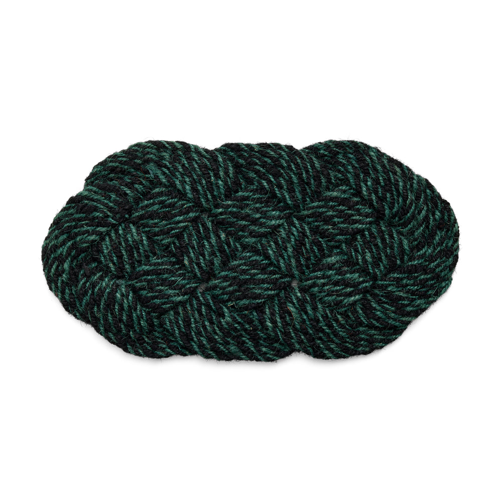 HAY Coco Swirl Doormat – Green/ Black