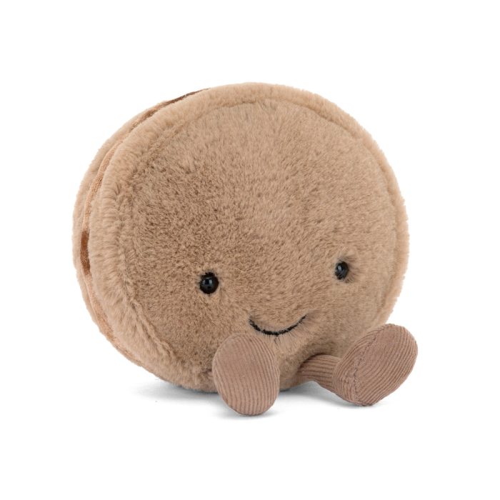 Jellycat Dessert Plush – Mona Macaron Chocolate