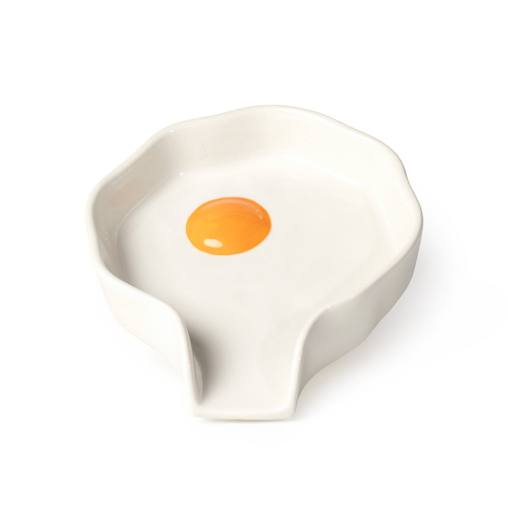 Sunny Side Up Egg Stoneware Spoon Rest