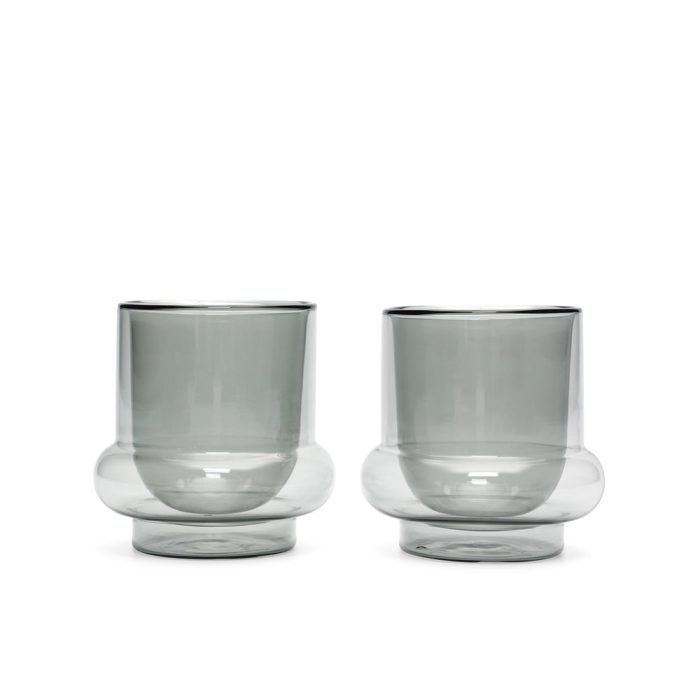 Tom Dixon Bump Insulated Glass Coffee Cups – Set of 2