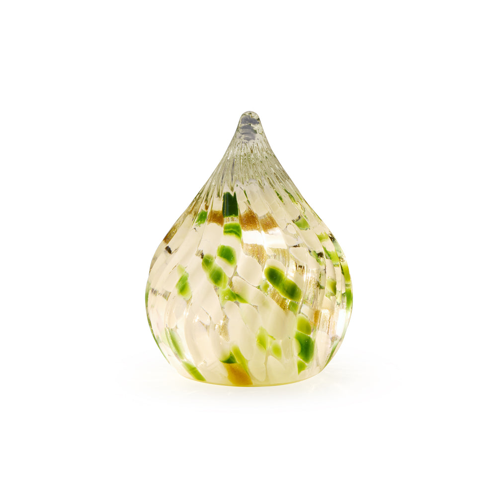 LED Lighted Marbled Glass Holiday Decor – Marbled Snowdrop
