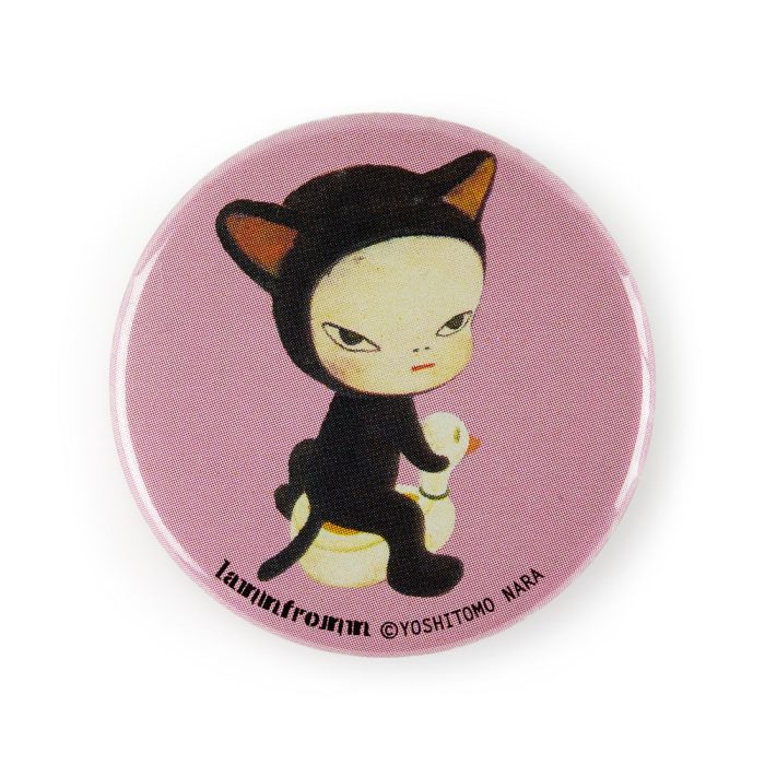 Yoshitomo Nara Metal Button Badge – Cat