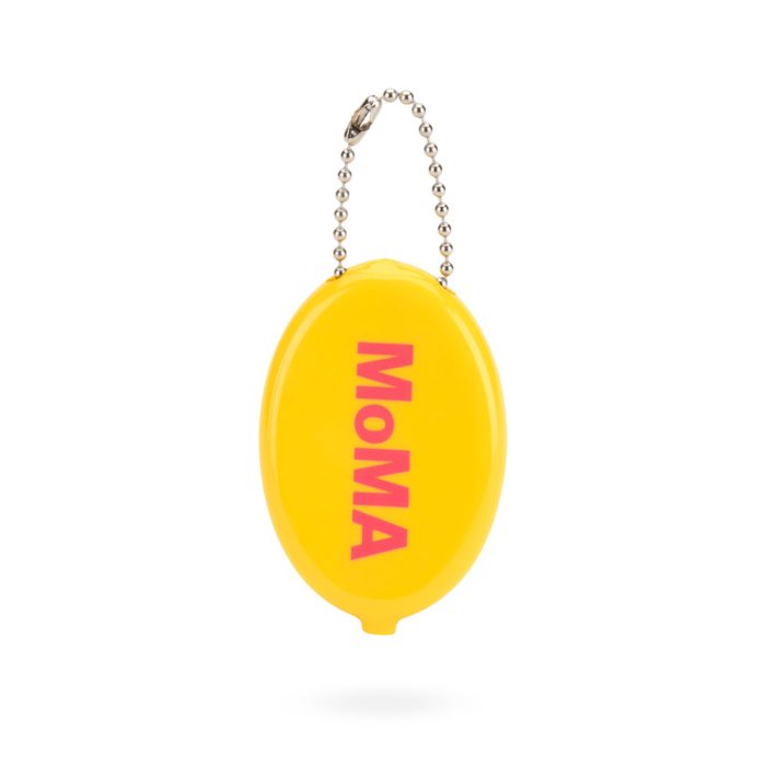 Colorful MoMA Vinyl Coin Pouch – Yellow/ Pink