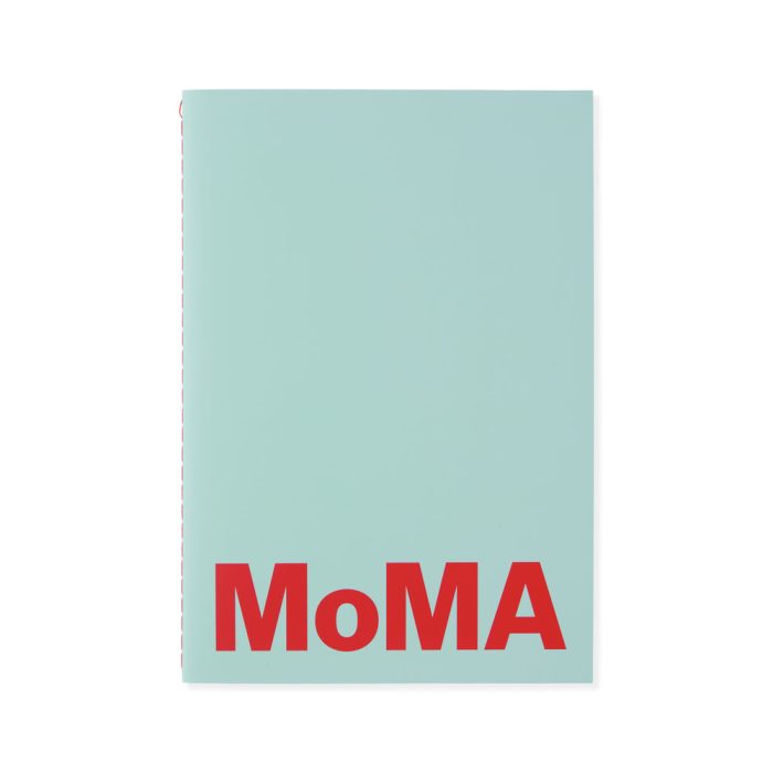 Colorful MoMA Notebook – Aqua / Red