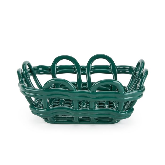 Ceramic Fruit Basket – Green