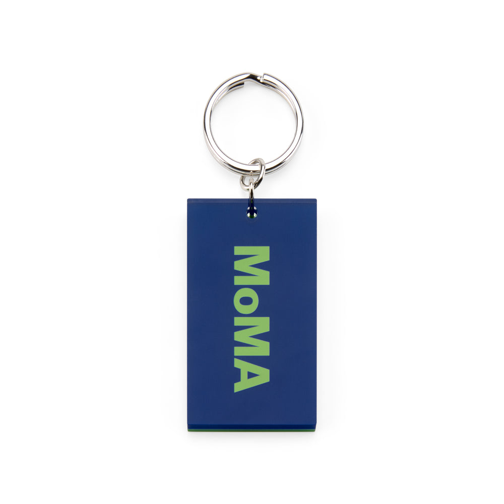 Colorful MoMA Acrylic Keychain – Blue/ Green