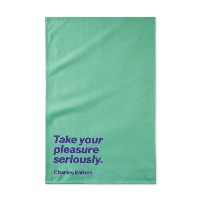 MoMA Artist Quote Cotton Tea Towel – Charles Eames