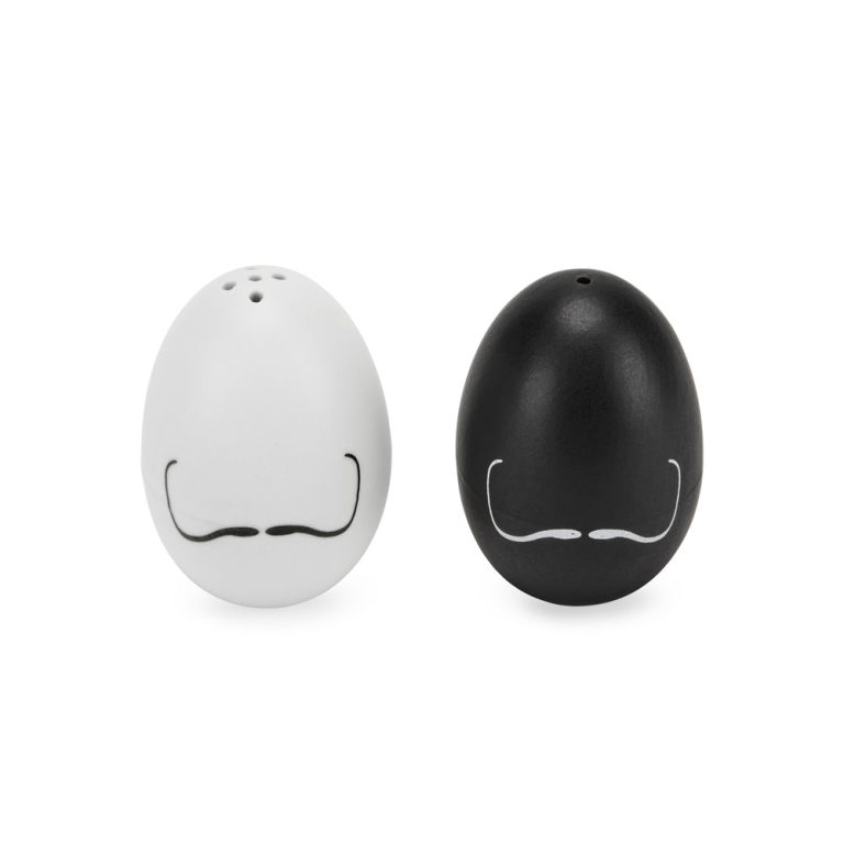 Surrealist Egg Porcelain Salt and Pepper Shakers – Set of 2