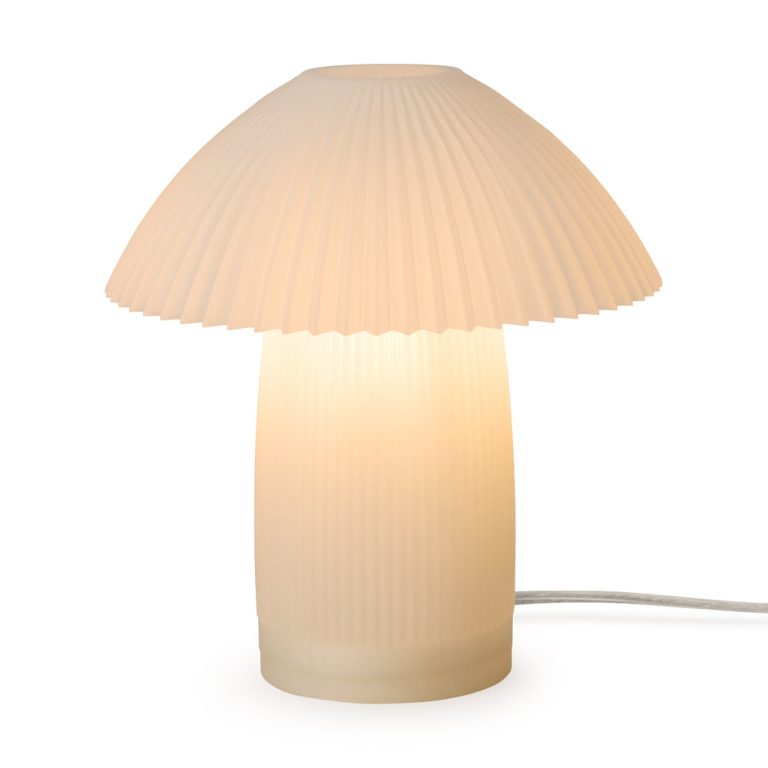 Kinoko Recycled Plastic Table Lamp – White