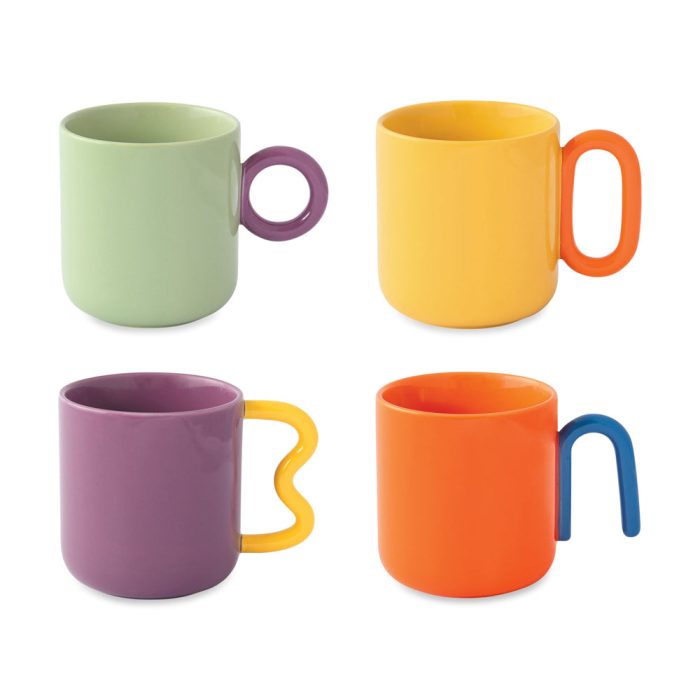Creative Porcelain Mugs & Espresso Cups – Coffee Mug Set of 4
