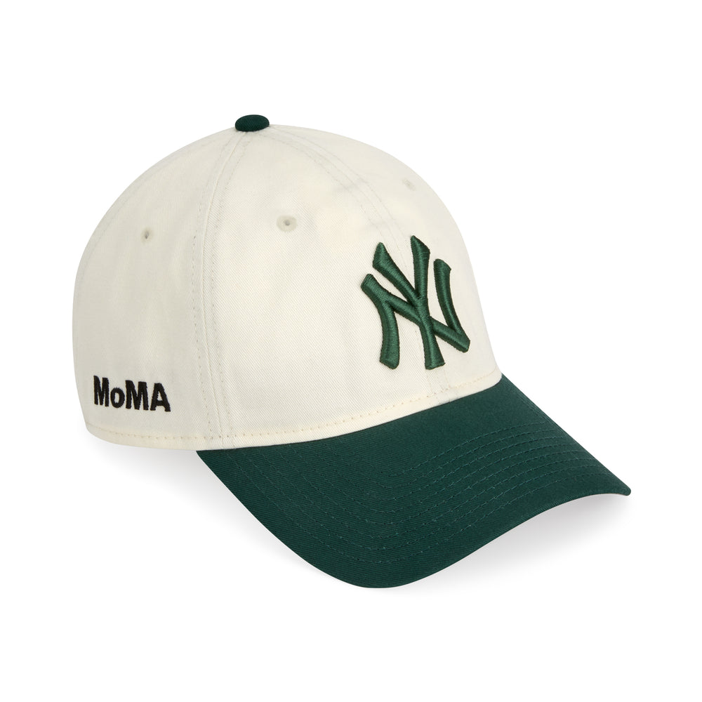 MoMA Yankees Two-Tone Adjustable Baseball Cap – Chrome/ Green
