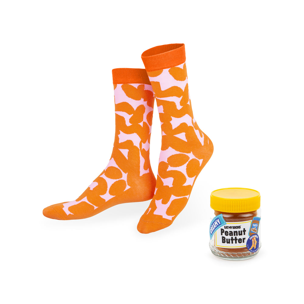 Food-Themed Crew Socks – Peanut Butter
