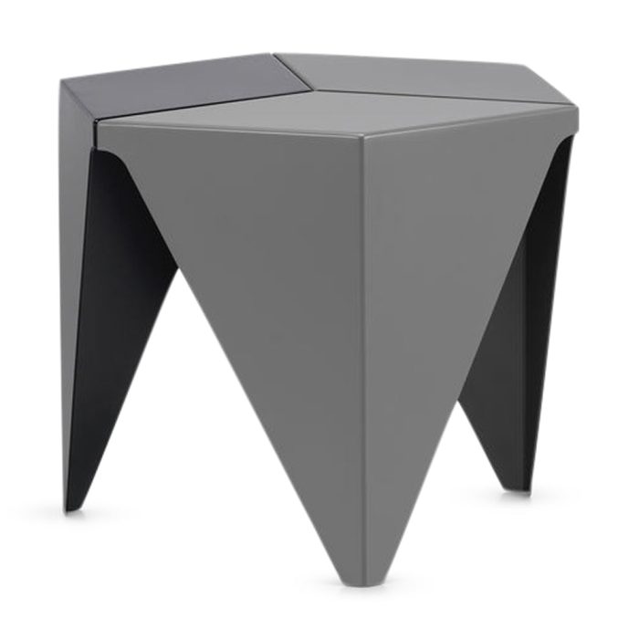 Isamu Noguchi Prismatic Side Table – Dark Gray