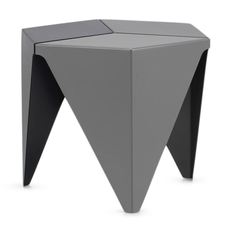 Isamu Noguchi Prismatic Side Table – Dark Gray