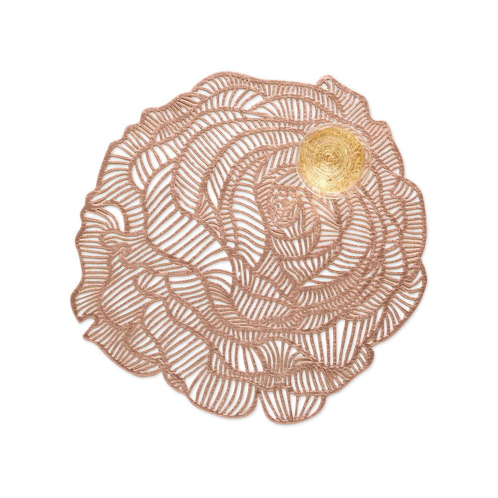 Chilewich Rose Round Placemat – Rose Gold