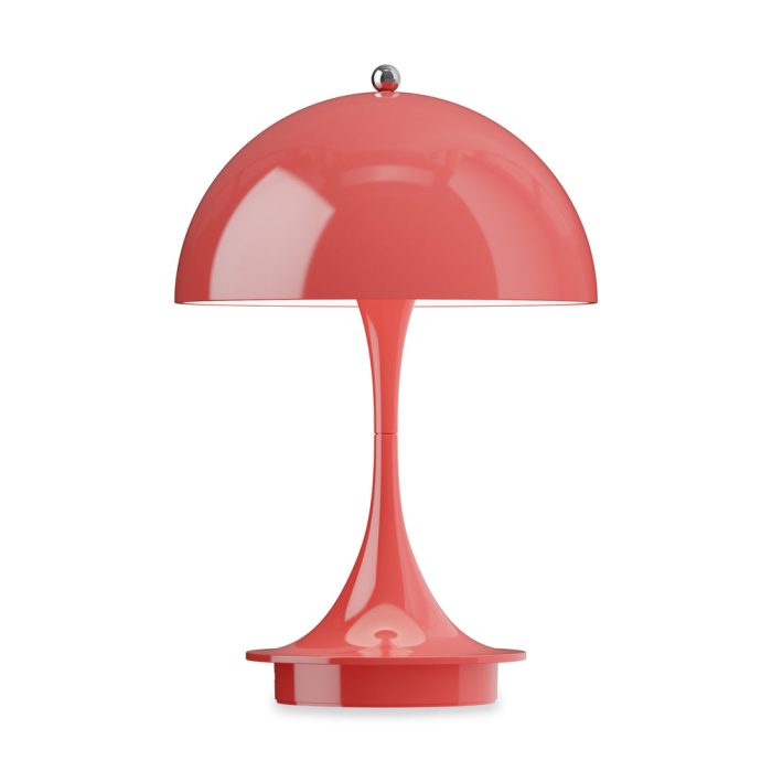 Panthella 160 Portable Table Lamp – Coral