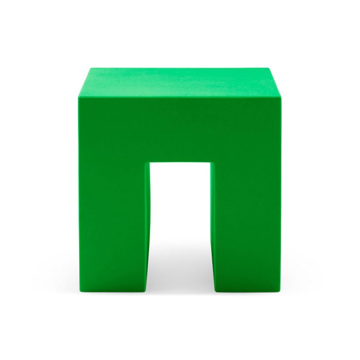 Vignelli Cube Stool from Heller – Green